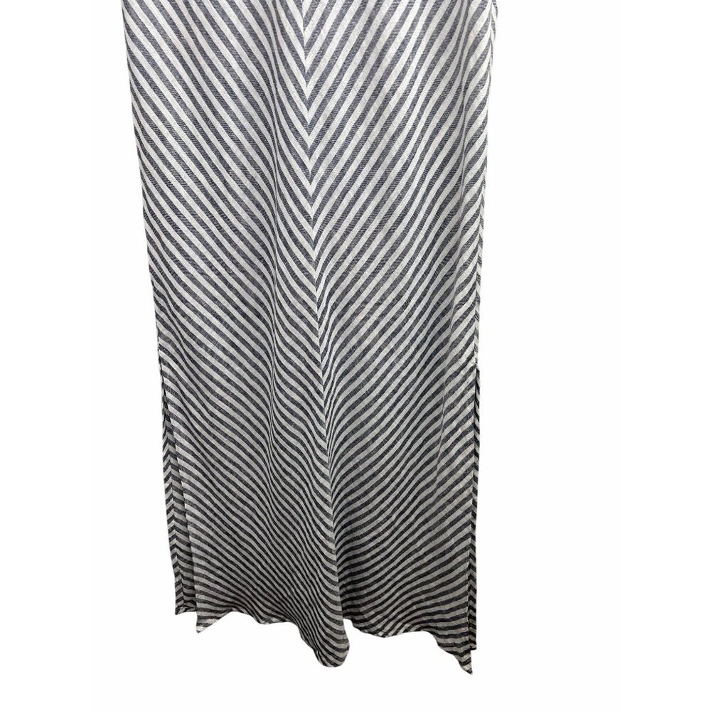 Joie Striped Sleeveless Maxi Dress With Back Tie Detail Medium - Picture 6 of 10